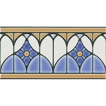 Бордюр Ceramiche Grazia Venice Bordura Fenice Cobalt Craquele 10x20