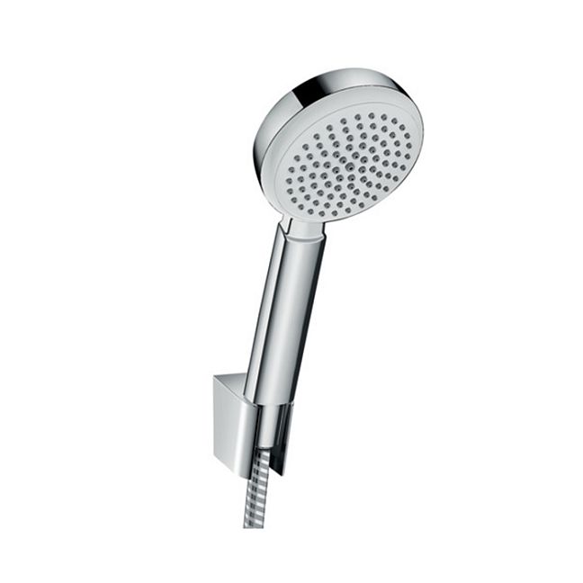 Ручной душ Hansgrohe Crometta 100 1j 10см., с держателем, цвет: белый/хром