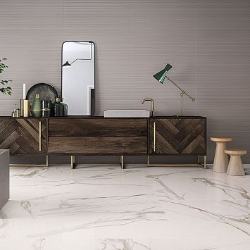 Керамогранит Keope Ceramiche Elements Lux Calacatta Gold Lap 60x60