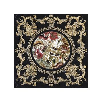 Мраморная плитка Akros Luxurius EOS Nero Marquinia Gold 40x40