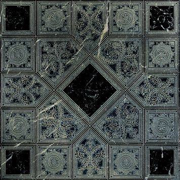 Мраморная плитка Akros Axioma Tonos OLD Nero Marquinia 40x40