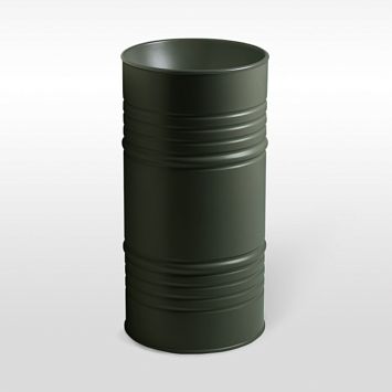 Раковина Kerasan  Artwork  45х90 см, без отв., свободностоящая BARREL, слив в стену, цвет: Verde muschio