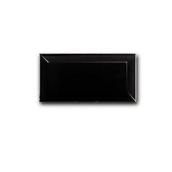 Керамическая плитка Equipe Metro Black Luc 7,5x15