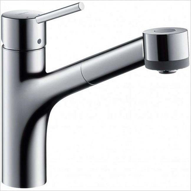 Смеситель для кухни Hansgrohe Talis M52 на 1 отв, поворотный излив: 22.2см с вытяжным душем, 2jet, h:16.5см, цвет: хром