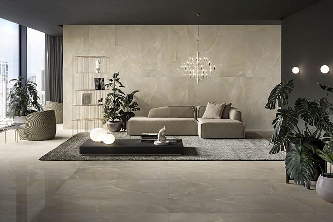 Refin Керамогранит Prestigio Onyx Beige 75x75x9 Soft Rett