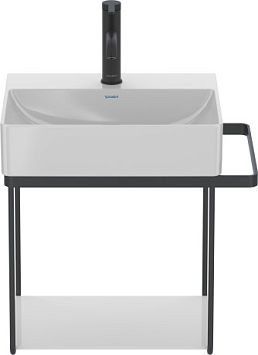 Duravit DuraSquare Консоль полотенцедержатель 516x333, тип установки-подвесной, крепления в комплекте, металл, цвет: черный матовый