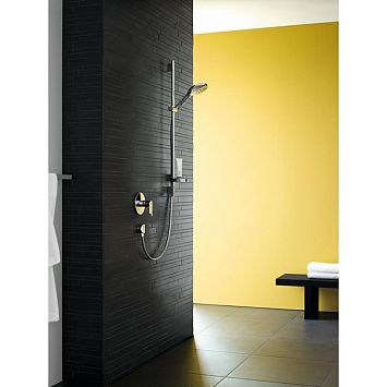 Душевой комплект Hansgrohe Raindance Select S: душевая штанга,, мыльница, гибкий шланг, цвет: хром