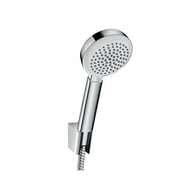 Ручной душ Hansgrohe Crometta 100 Vario Port 10см., с держателем, цвет: белый/хром