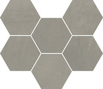 Мозаика Italon  Continuum Iron Mosaico Hexagon  25x29