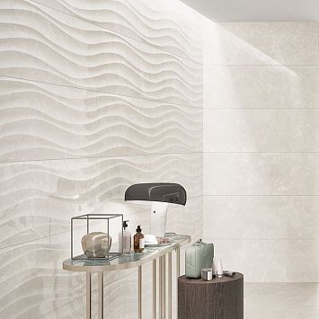 Керамическая плитка Love Ceramic Marble Curl Light Grey Shine 35x70