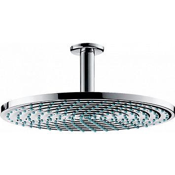 Верхний душ Hansgrohe Raindance S 1jet (RainAir), d300мм, с потолочным держателем 100 мм, шарнирное соединение, G1/2, цвет: хром