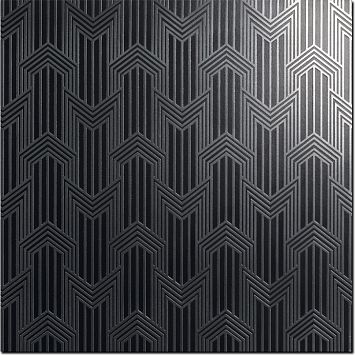 Керамогранит Petracers Swing Geometria Silver Sterling Su Nero Matt 60x60