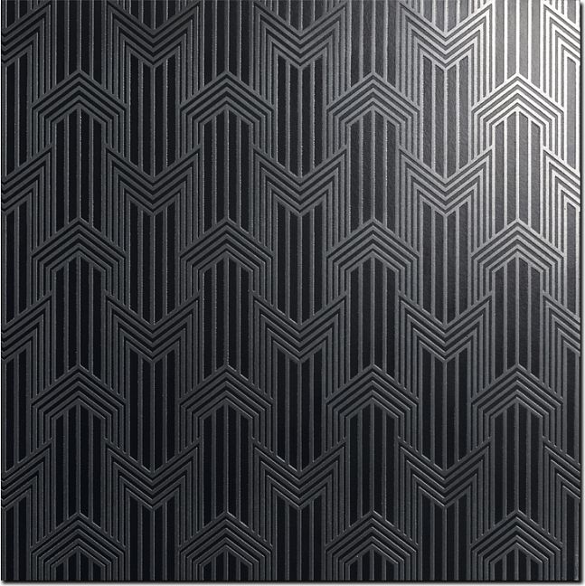 Керамогранит Petracers Swing Geometria Silver Sterling Su Nero Matt 60x60