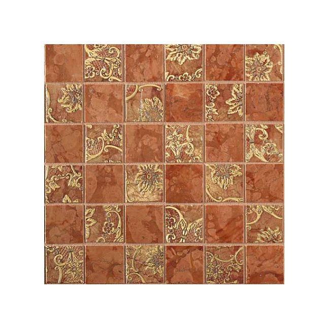 Мраморная плитка Akros Decorative Art Alfa Eridani TS Rosso Asiago Gold 30,5x30,5