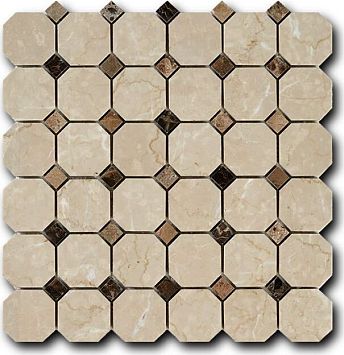 Мозаика Art&Natura Octagon Pattern MM Octagon-Bott+Dark 30,5x30,5