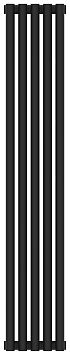 Отопительный радиатор Сунержа Эстет-11 1200х225 5 секций, Тёмный титан муар