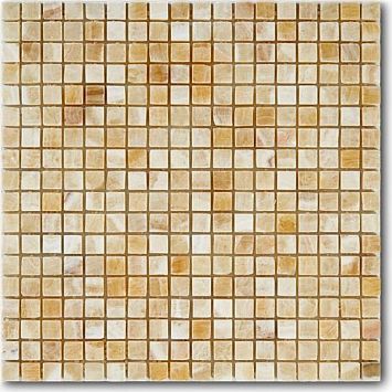 Мозаика Art&Natura  из натурального камня 15x15 Marble Mosaic Onix Miele 305x305 