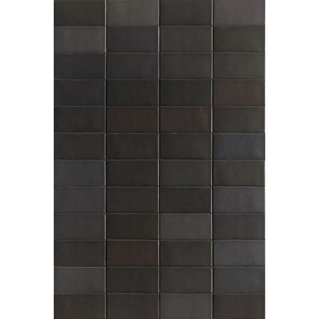 Mutina Керамогранит Lane Base Black 7,9x16