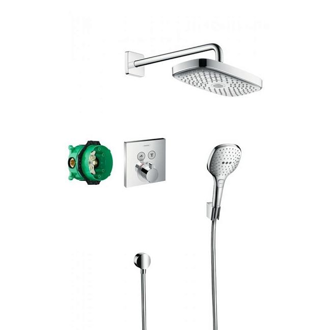 Hansgrohe ShowerSelect Душевая система скрытого монтажа с термостатом хром