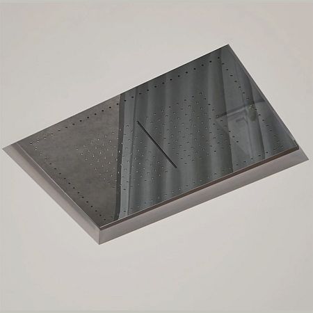 Antonio Lupi Meteo Верхний душ 520x350x110 мм., встраиваемый в потолок, с каскадом, рама нержавеющая сталь, лейка зеркальная сталь