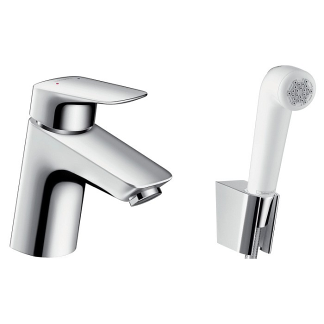 Смеситель для раковины Hansgrohe Logis, с гигиеническим душем, Цвет: хром