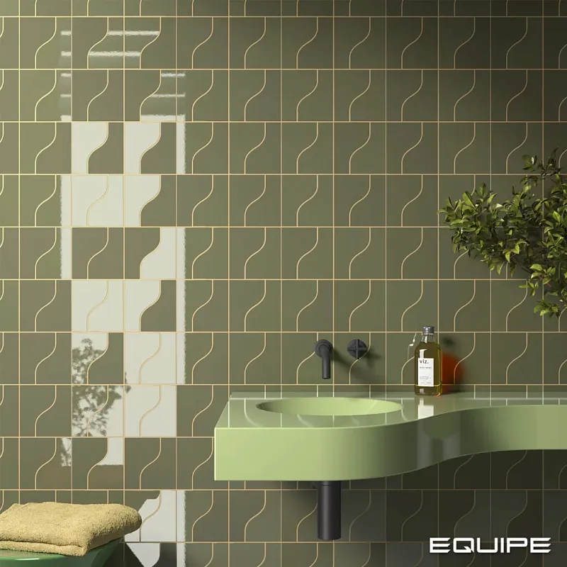 Equipe Керамическая плитка Curve Garden Green 8,3x12x0,83 Matt