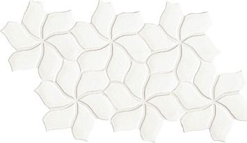 Керамогранит Mutina Botanica 40.3х23.1см, flower, универсальный, глазурованный, цвет:white matt