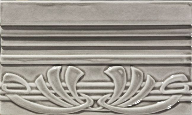 Бордюр Ceramiche Grazia Epoque Terminale Deco Diamantato Grey Craquele 12x20