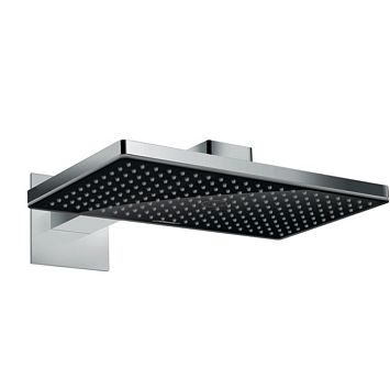 Верхний душ Hansgrohe Rainmaker Select 460 46х30см, настенный, цвет: хром/черный