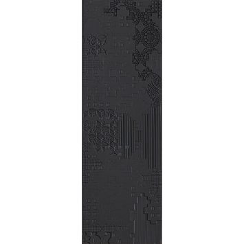 Керамогранит Mutina Bas Relief Patchwork Relief Nero Matt 18x54