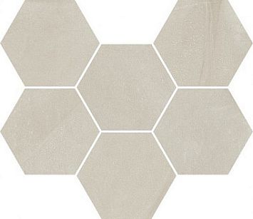 Мозаика  Italon Continuum Pure Mosaico Hexagon  25x29