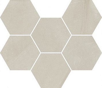 Мозаика  Italon Continuum Pure Mosaico Hexagon  25x29