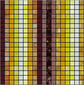 Стеклянная мозаика Art&Natura Stringhe Mosaic Di Fuoco 5 29,5x29,5