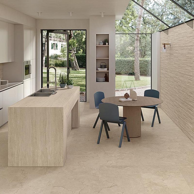 Ergon Керамогранит Portland Stone Vein Cut Sand 60x120х0,9 Bocciardato