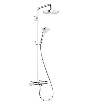 Душевая система Hansgrohe Croma Select E 180 SHP, верхний душ 187мм, с ручным душем и смесителем, цвет: хром