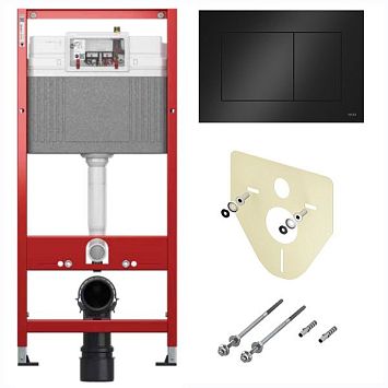 Комплект инсталляции 4 в 1 с панелью смыва ТЕСЕnow для установки подвесного унитаза (K440403)