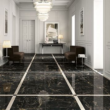 Керамогранит Mirage Jewels Black Gold Lucido 60x60