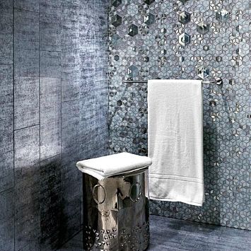 Стеклянная плитка Sicis Vetrite Tile Pergamino Grey 59,3x59,3