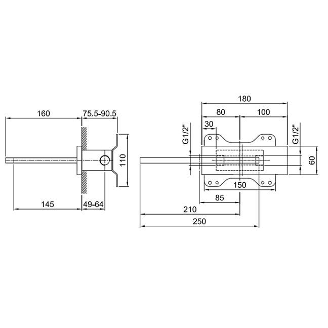 Fantini Milano Внутренняя часть для излива 5041B,5042B,