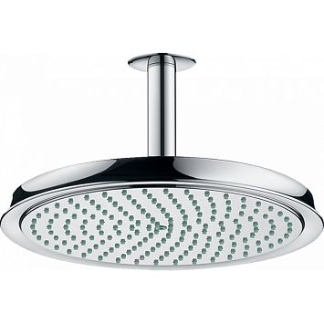 Верхний душ Hansgrohe Raindance Classic Air 1jet (RainAir), d240мм, с потолочным держателем 100 мм, G1/2, цвет: хром