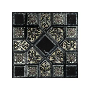 Мраморная плитка Akros Axioma Tonos T Nero Marquinia Silver 40x40