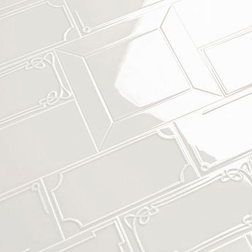 Керамическая плитка Etruria Design Art Deco Vectorframe A White 1&deg; Scelta 12,5x25