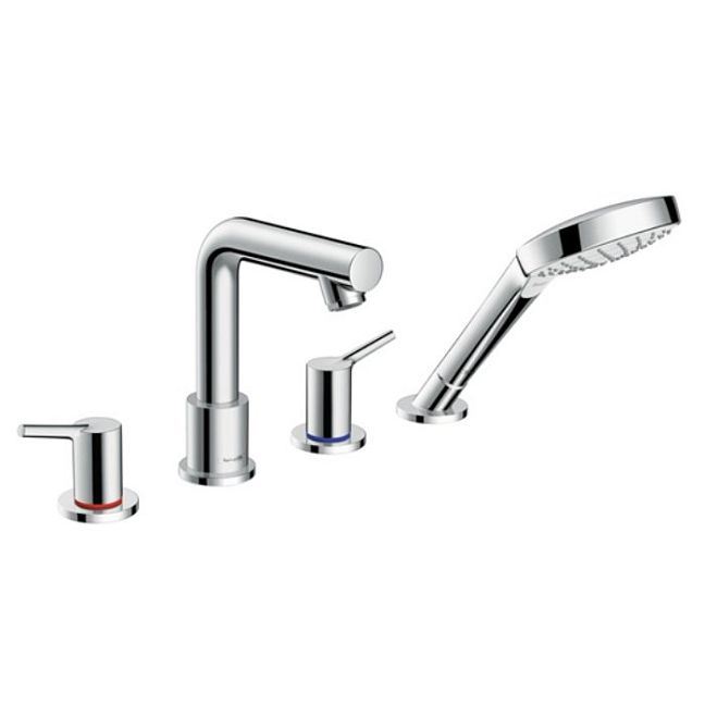 Смеситель для ванны Hansgrohe Talis S, и душа, на 4 отверстия, Цвет: хром