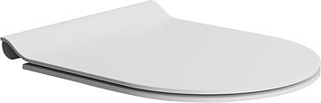 Сиденье для унитаза Norm/Pura/Kube X тонкое из термоактивных смол с антибактериальным покрытием и плавным спуском soft-close белый матовый (MS86CSN09)