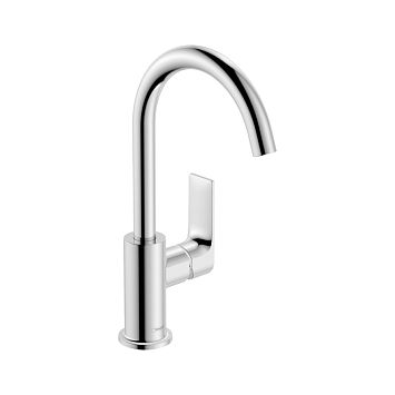 Hansgrohe HG Rebris E Смеситель для раковины 210, с поворотным изливом, со сливным гарнитуром, хром