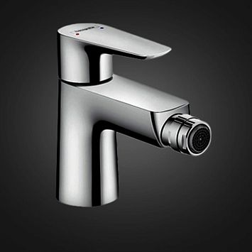 Смеситель для биде Hansgrohe Talis E однорычажный, со сливным клапаном push-open, цвет: хром