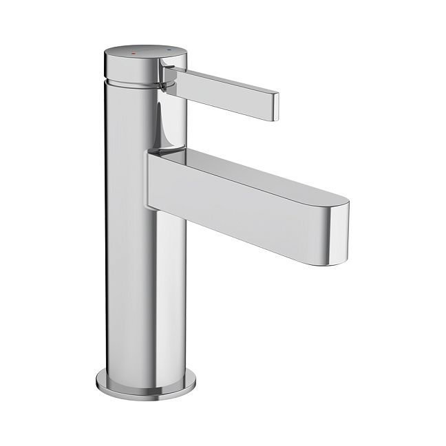 Hansgrohe Finoris Смеситель для раковины однорычажный 100 со сливным клапаном Push-Open хром 76010000