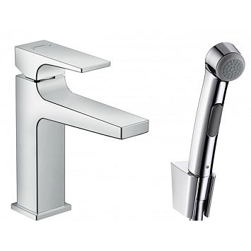 Смеситель для биде Hansgrohe Metropol на 1 отв., с ручным душем, цвет: хром