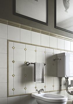 Вставка Ceramiche Grazia Amarcord Tozzetto Diamantato Tabacco Matt 3x3