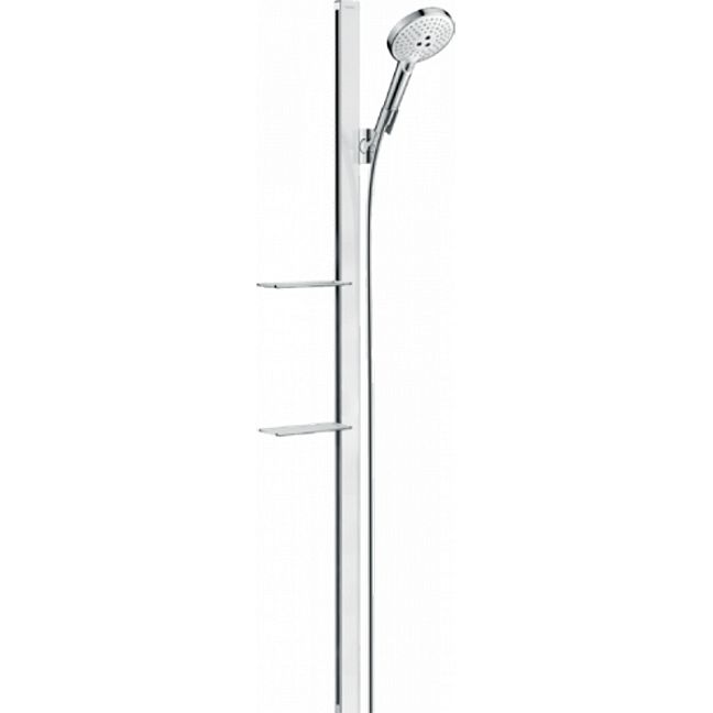 Душевой гарнитур Hansgrohe Raindance Select S 120 150см., с ручным душем, цвет: хром/белый